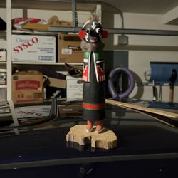 Black Ogre kachina, 7” Tall