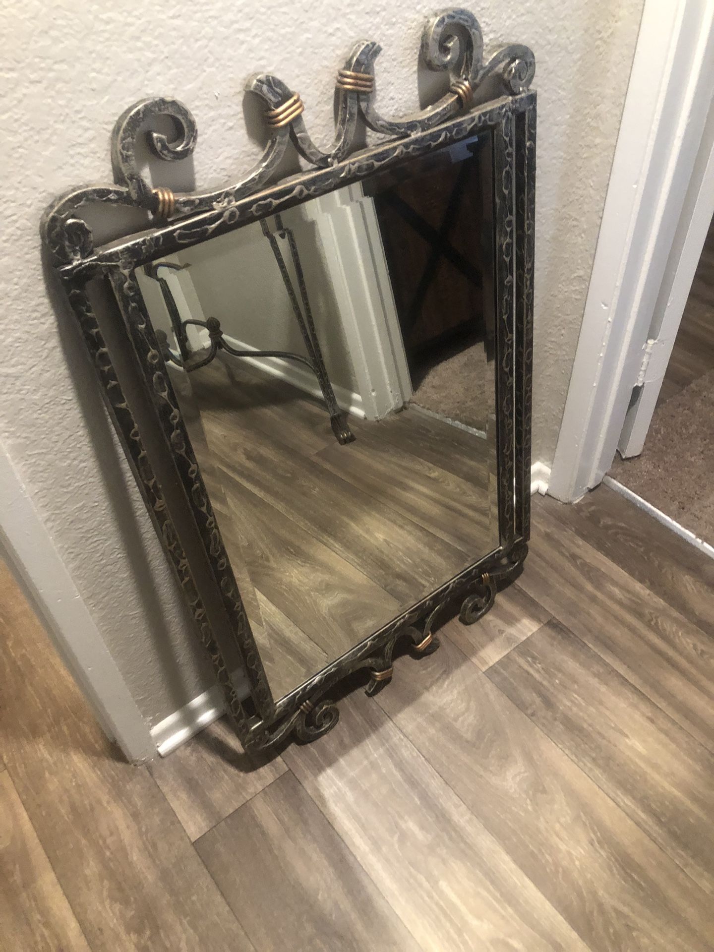 Crescent Table With Mirror