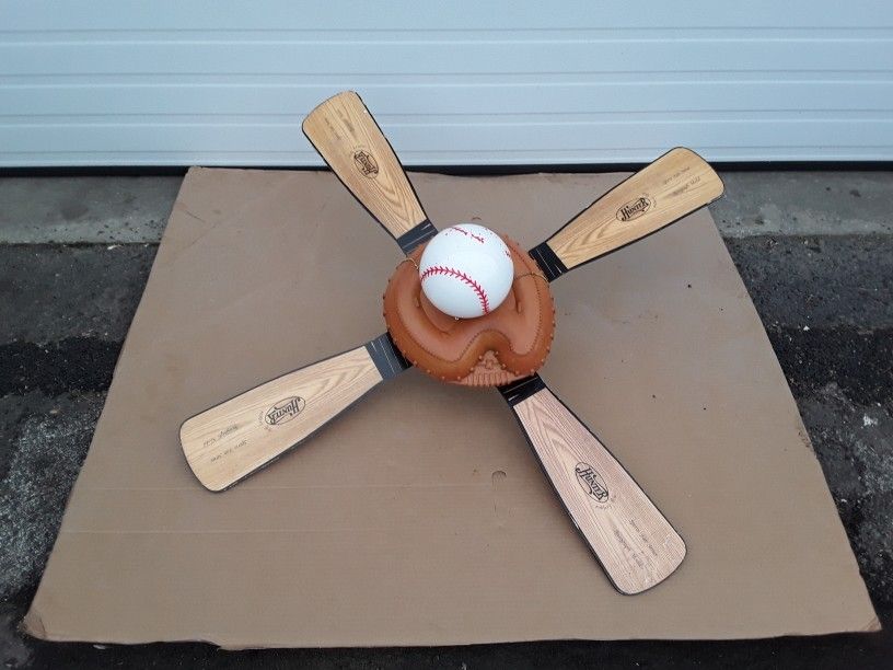 Hunter Baseball Ceiling Fan And With Light OEM Like Now.