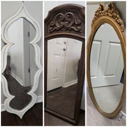 Vintage Tall Dressing Wall Mirror 150 EACH 