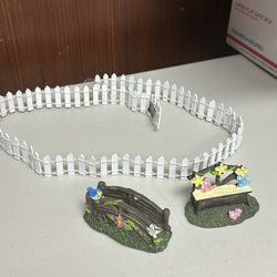 Fairy garden miniature fence and accessories for projects 