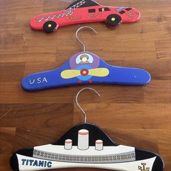 Vintage ZM Int’l hand painted wooden hangers