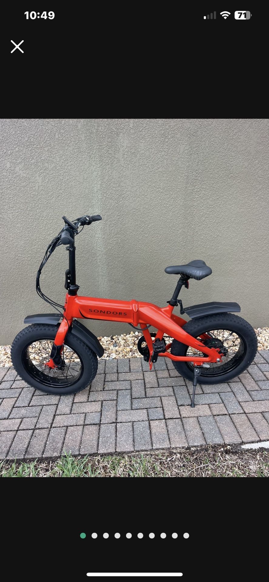 Sondors Red Fold X Electric Bike Like New