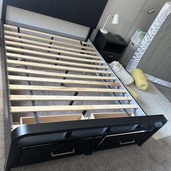 Bed Frame W/or W/out Mattress 