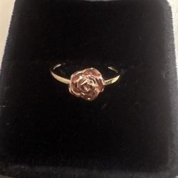 10k Yellow And Rose Gold Ring 