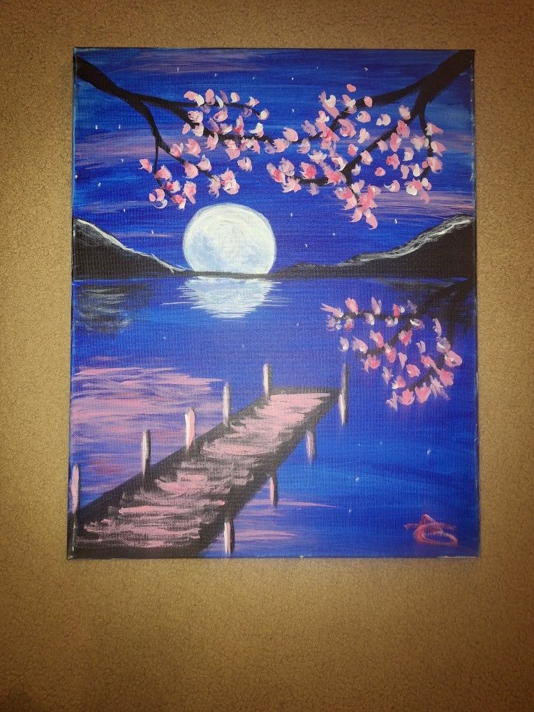 Dockside Blossom Painting