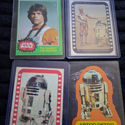 4 stars wars cards vintage