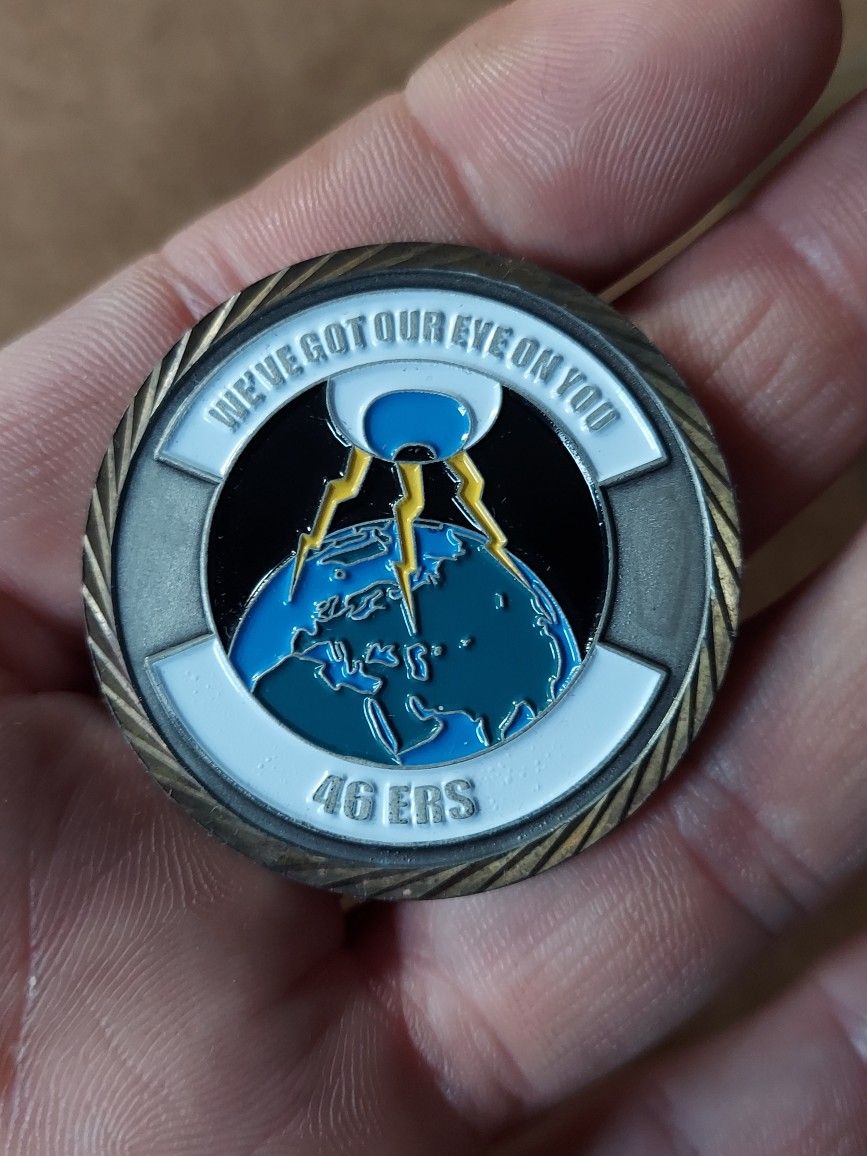 Usaf 46ers White Devil Peacemakers Medallion