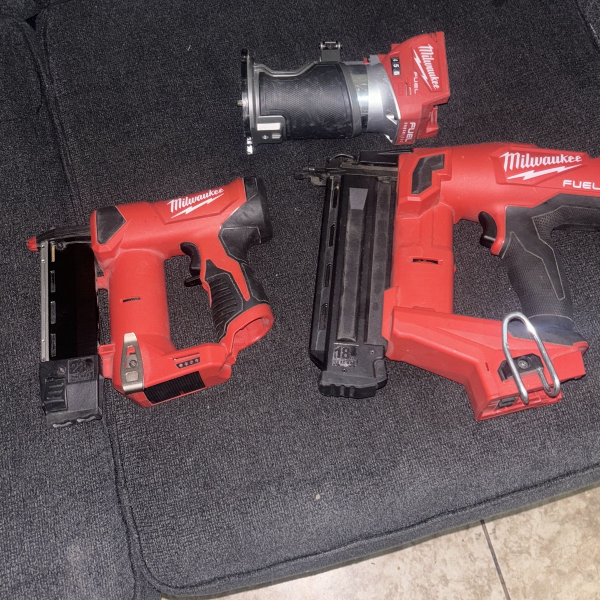 Milwaukee Pin Nailer En Brad Nailer Conpact Router
