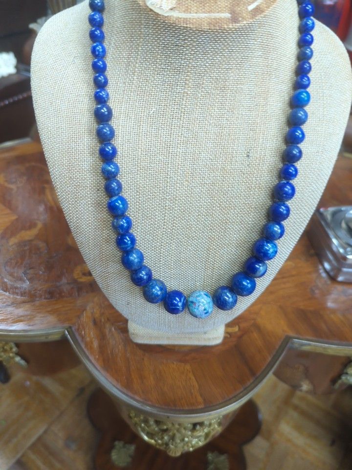 Jay King Lapis Lazuli And Opal Gemstone Bead Necklace 22