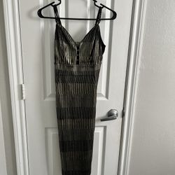 Black & Gold Short Club Dress