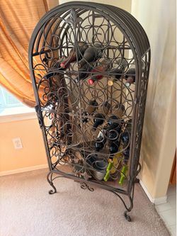 Iron wine rack