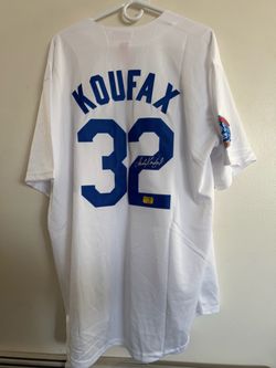 SANDY KOUFAX SIGNED BROOKLYN DODGERS AUTOGRAPHED MITCH-NESS JERSEY wCOA 2XL 26-3