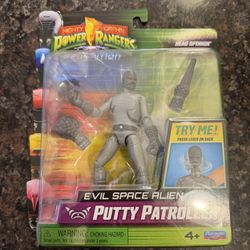 MIGHTY MORPHIN POWER RANGERS FIGURINE PUTTY PATROLLER ACTION FIGURE EVIL SPACE ALIEN NEW
