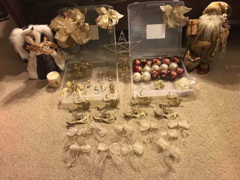 40+ Christmas decorations ornaments lot Handmade angels