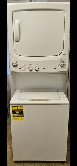 Stacked washer and dryer
