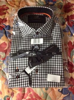 LVS By Levinas- Black Dress Shirt
