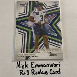 Nick Emmanwori Seattle Seahawks Safety Rookies & Stars Rookie Card. 