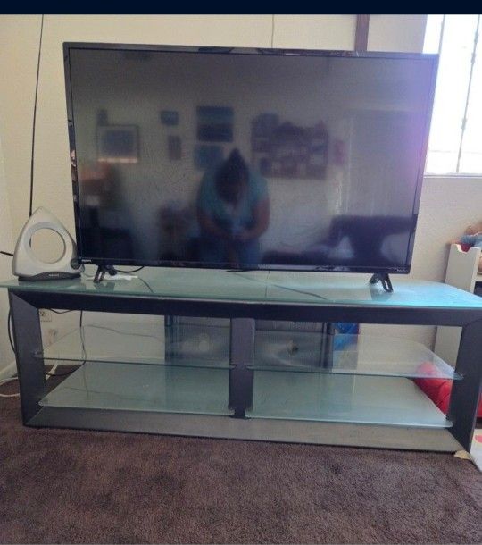 Glass TV Stand