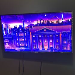 T.v With Wall Mount And Roku