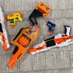 5 Nerf Guns 