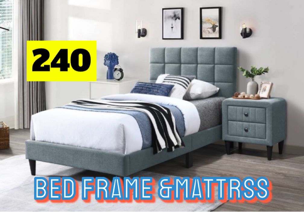 Twin Bed Frame With Mattress