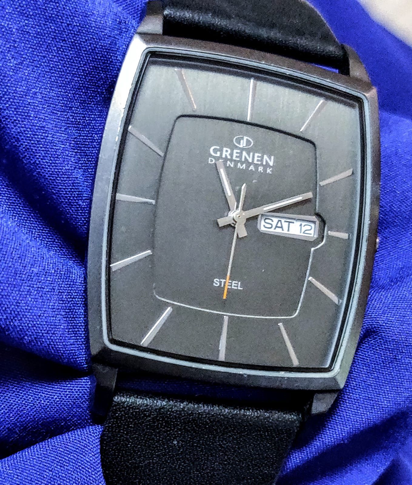 Grenen by Skagen Classic Tank Slim Mens Day and Date Watch