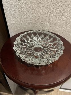 Vintage crystal cut glass ashtray (unique find!)