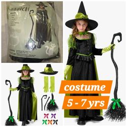 Child Girl Black Wizard Witch Costume 

Disfraz de maga o bruja negra para niña
