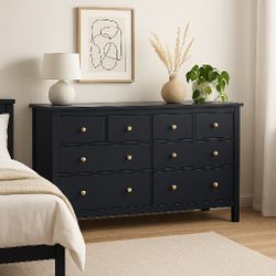 Modern Deep Navy Triple Dresser 