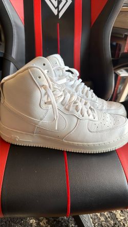 White Air Force 1 high top size 13