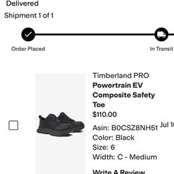 Black Timberland Pro Steel Toe