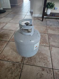Empty propane tank