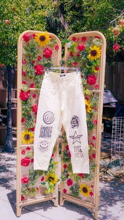 SEXTILE Light Yellow Pants | Small, Waist 26-28in