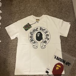 White Bape Chrome Hearts Tee