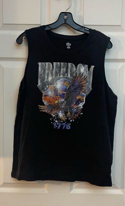 Brand new Women’s graphic muscle tank tops sizes M & XXL $5.00 each