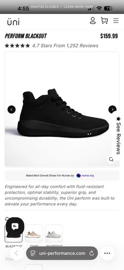 Uni Perform Blackout 6 1/2 size