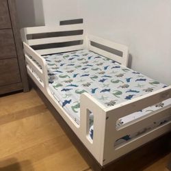 Toddler Bed W/ Mattress 