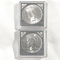 Uncirculated-MS(60)  sealed in cases 1922 piece silver dollars.