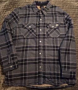 Dickies Sherpa Lined Mens Flannel Size XL $30