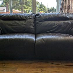Faux Leather Electric Recliner Couch 