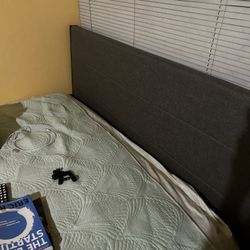 Queen Bed Frame With  Mattress 