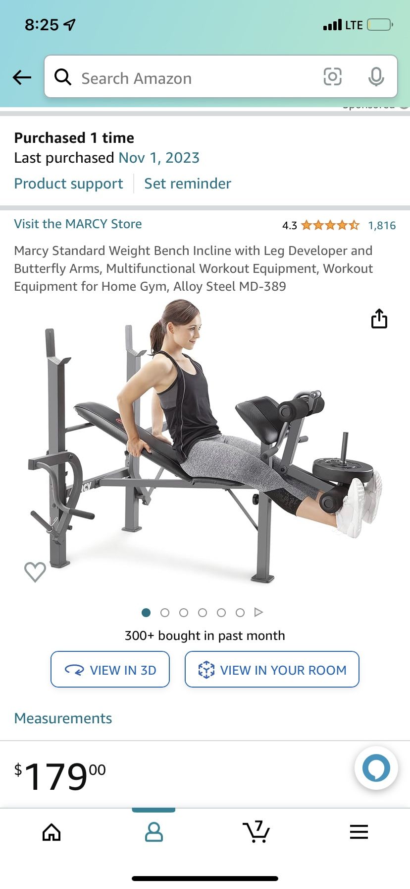 Marcy Standard Weight Bench Incline with Leg Developer and Butterfly Arms