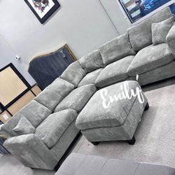 4-Pc Sectional Sofa With Ottoman 