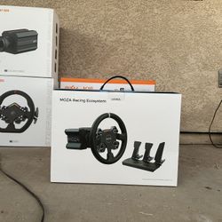 Sim Racing Wheel Based And Pedals 4 Sale