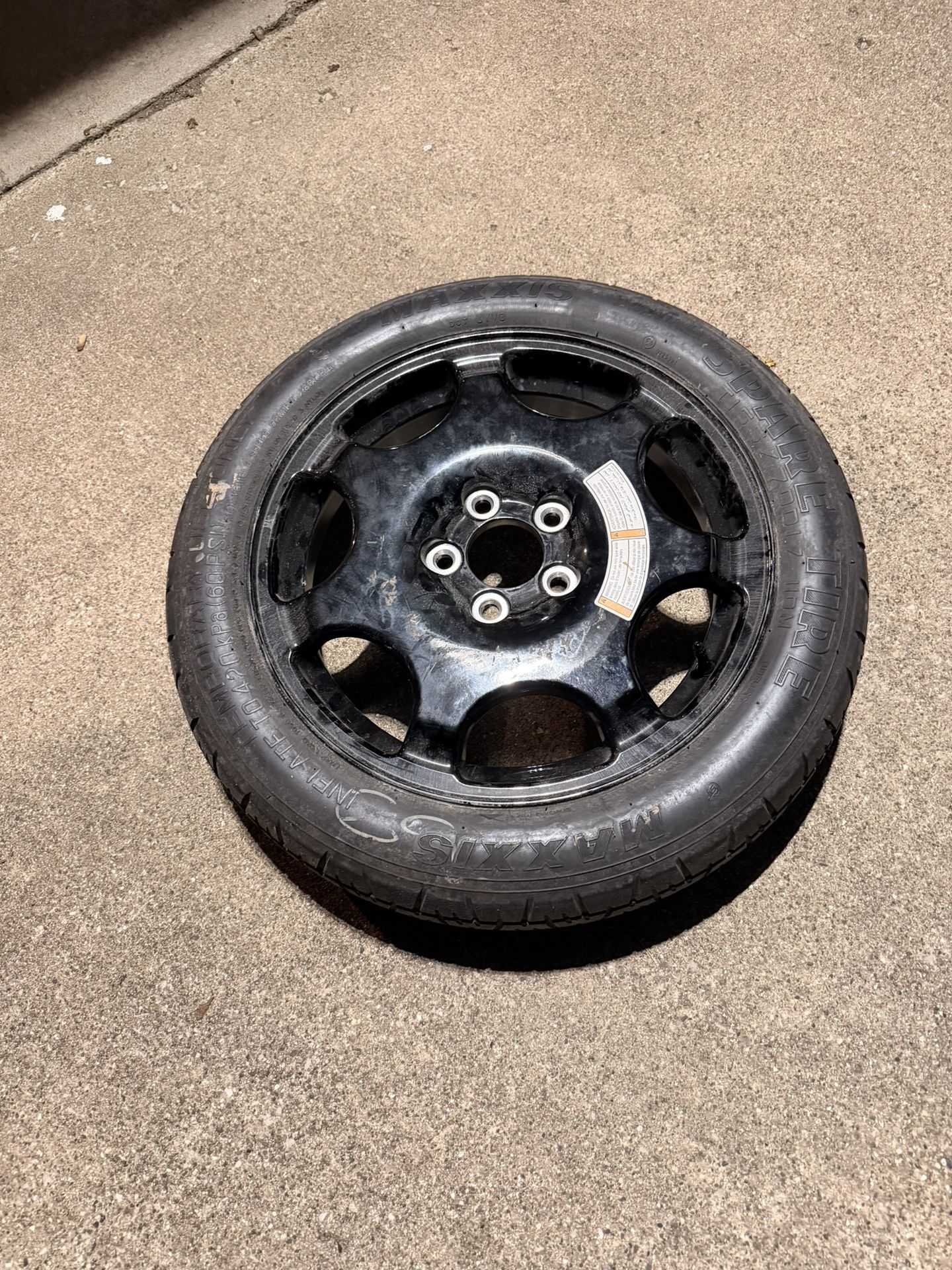 Spare Tire Five Lug