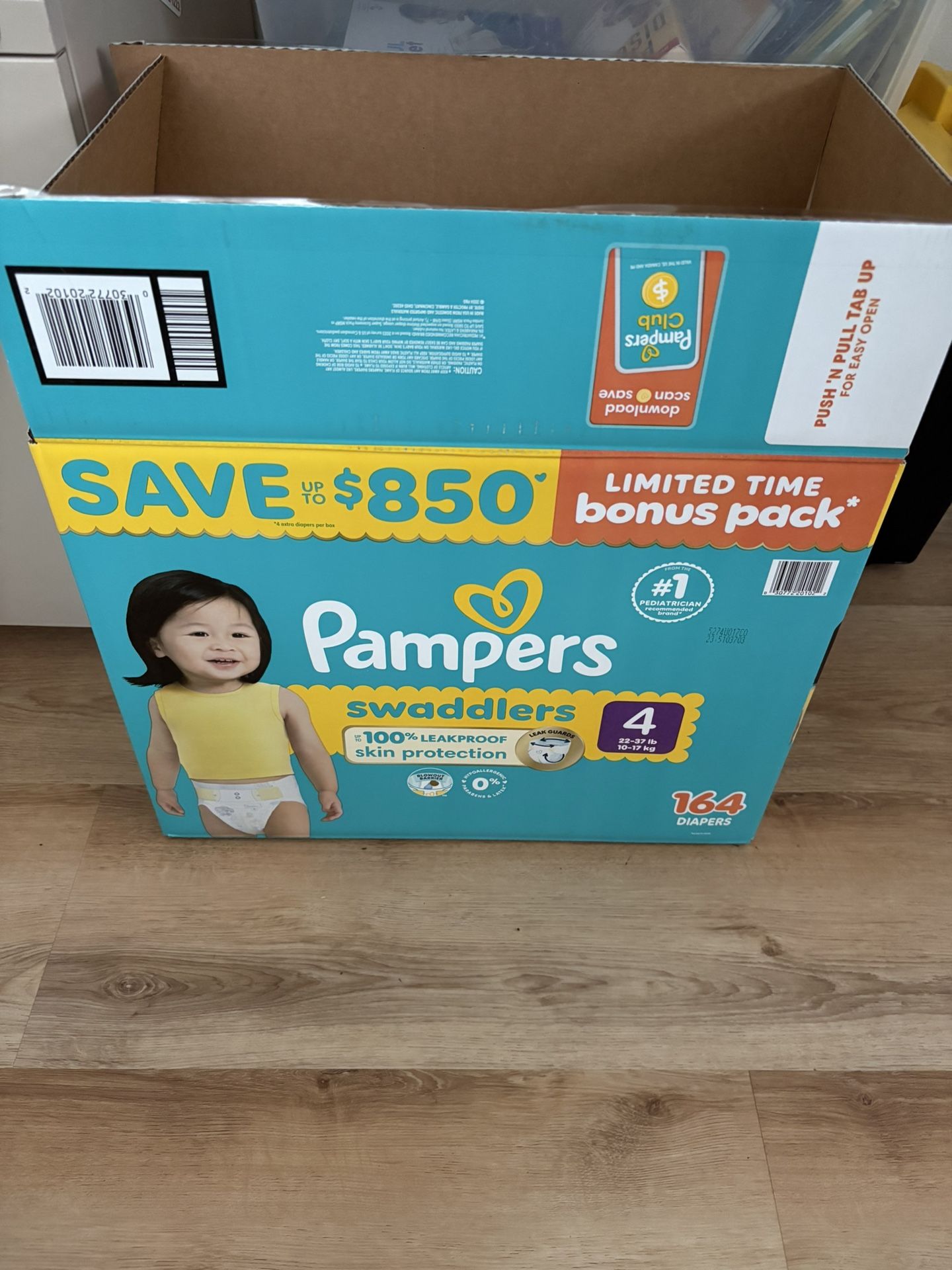 Pampers Swaddlers size 4 (82 count)