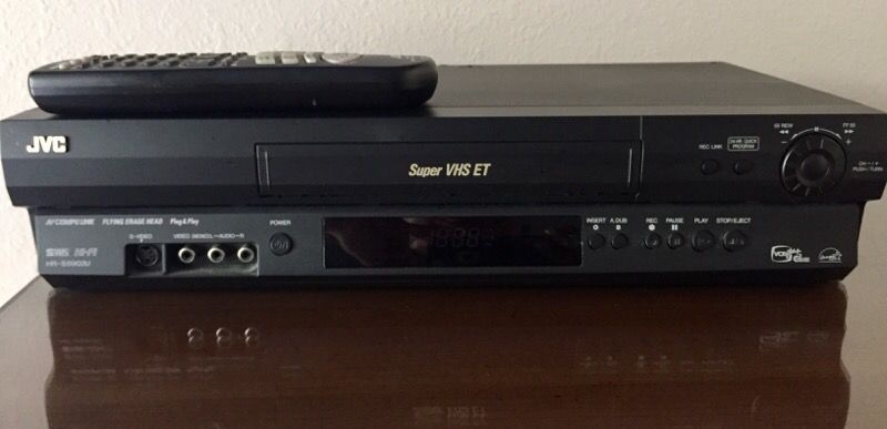 JVC HR-S5902U Hi Fi Stereo S-VHS VCR with remote. Works great.