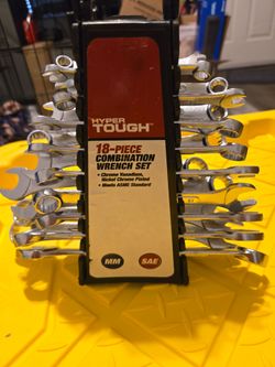 Hyper Tough 18-Piece Combination Wrench Set
