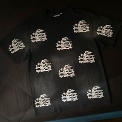 Hellstar Black Skull  Print T-Shirt